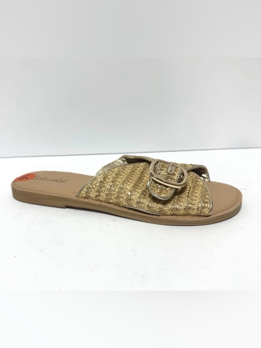 Splendid Womens Sandy Raffia Slide Sandals Size 9.5 M